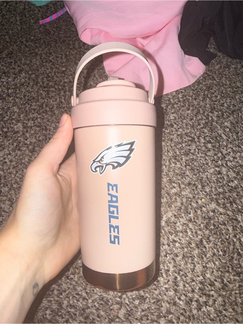 NFL Pink Insulated Bottle